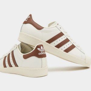 NWT Mens White & Maroon Adidas SUPERSTAR Originals Sneaker